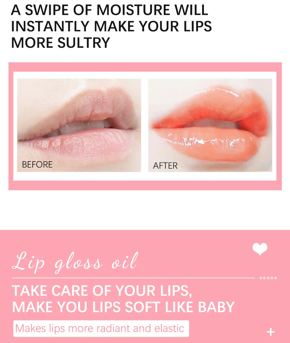 Moisturizing Lip Balm Original Lip Oil Gloss Care of the Lips Benetitnt for Lips Plumping Exfoliating Pink Plumping Gloss Oil