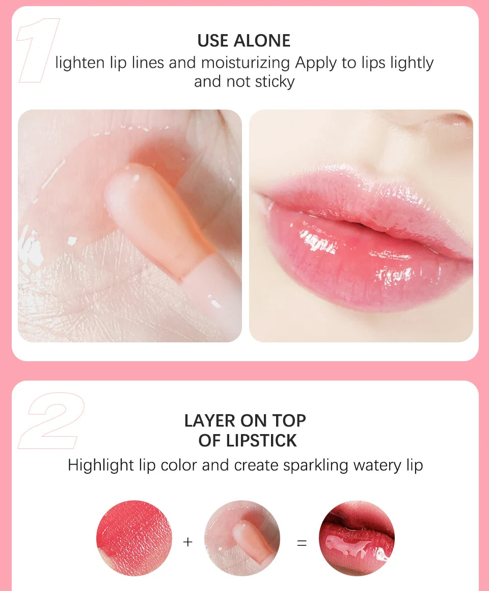 Moisturizing Lip Balm Original Lip Oil Gloss Care of the Lips Benetitnt for Lips Plumping Exfoliating Pink Plumping Gloss Oil